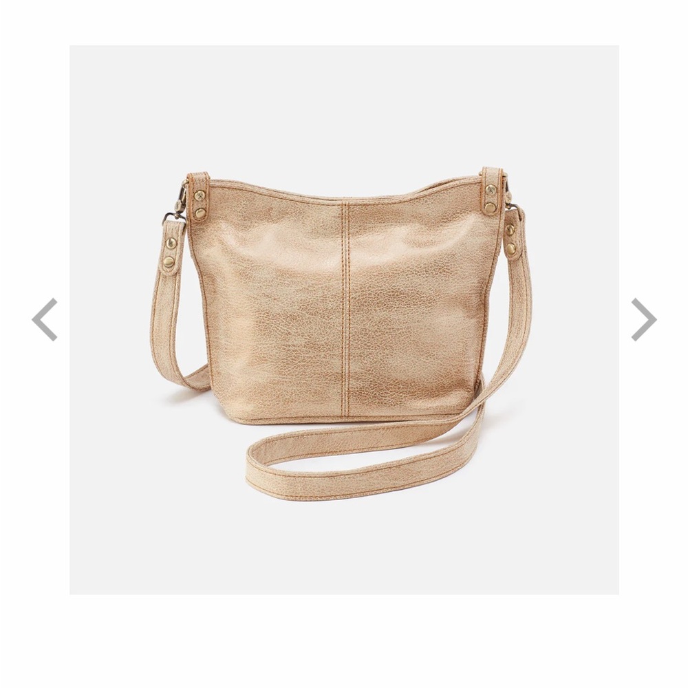HOBO Pier Small Crossbody in Gold Leaf